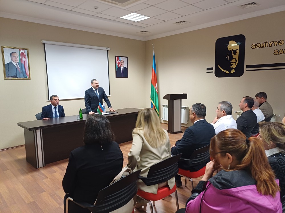 Tovuz rayonunda YAP-ın VIII Qurultayından irəli gələn vəzifələr və səhiyyə sahəsində qarşıda duran hədəflərlə bağlı tədbir keçirilib